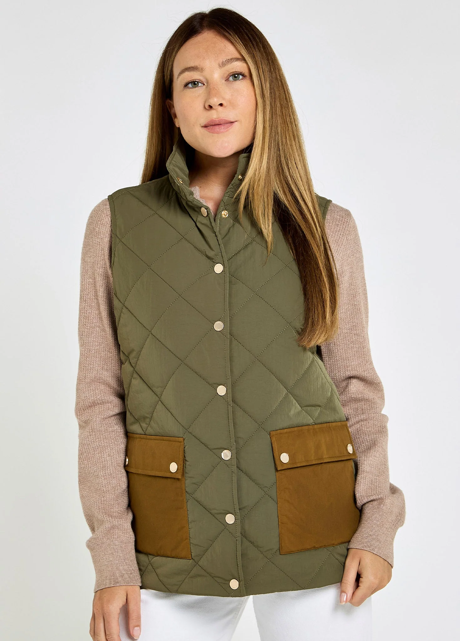 Clashmore Women's Quilted Vest - Kelp - Image 4
