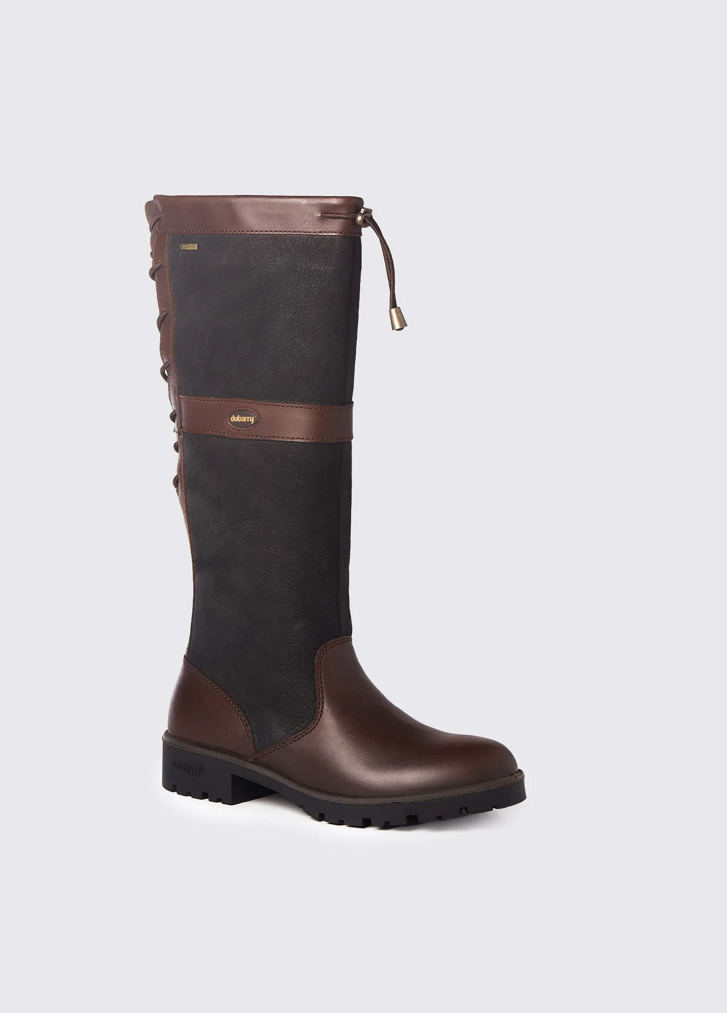Glanmire Ladies Adjustable Calf Country Boot - Black/Brown - Image 5