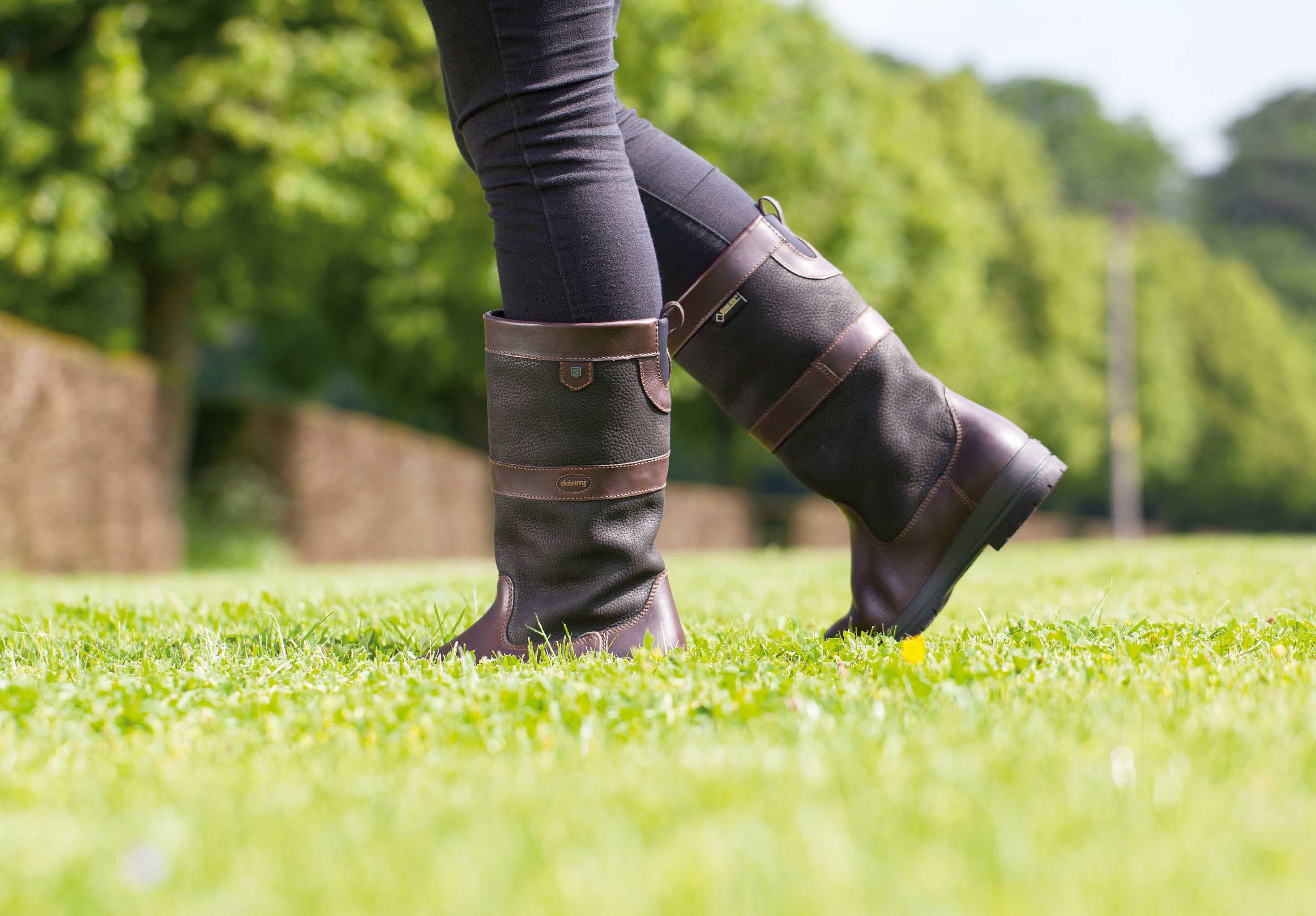Kildare Ladies Country Boot - Black/Brown - Image 3