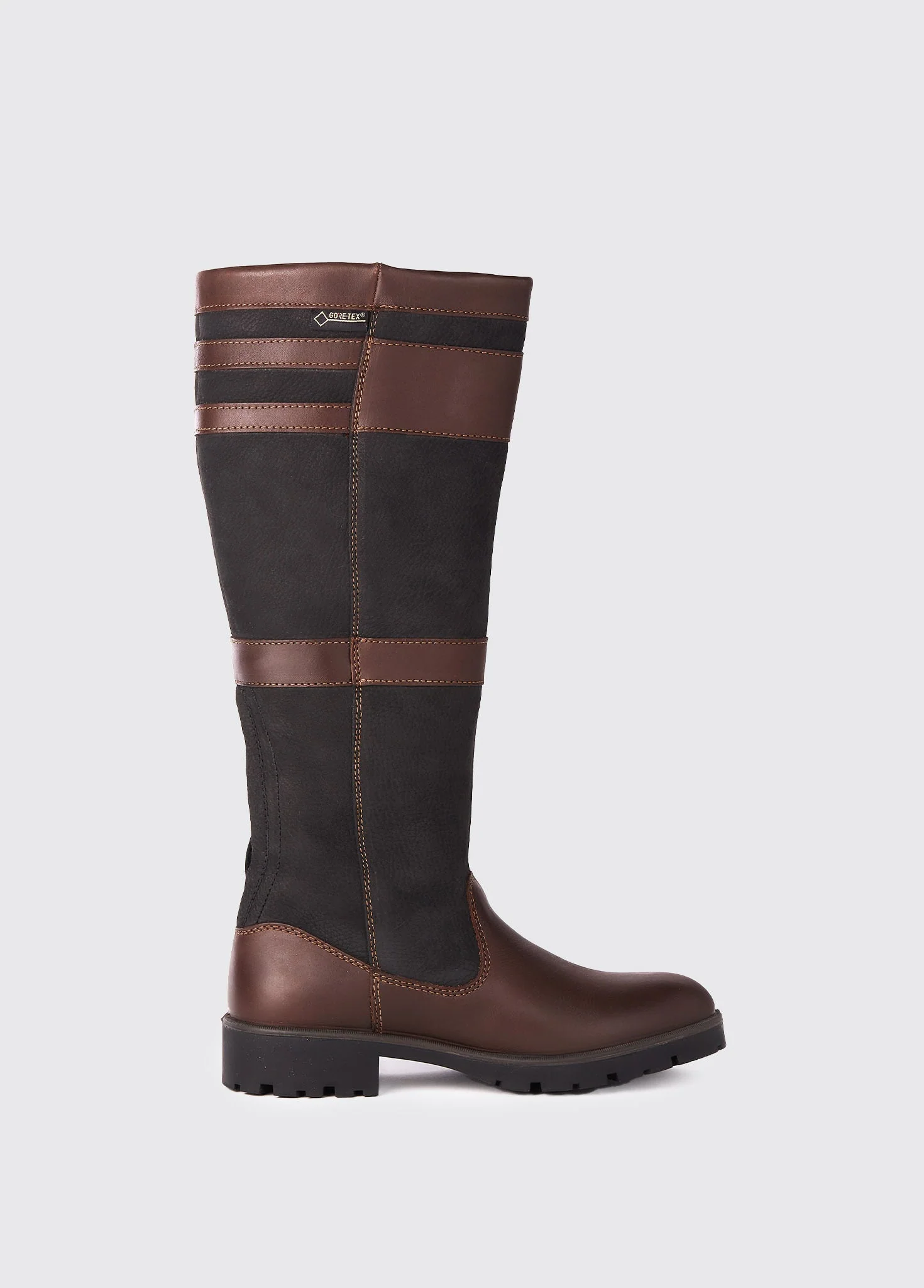 Longford Ladies' Country Boot - Black/Brown - Image 4