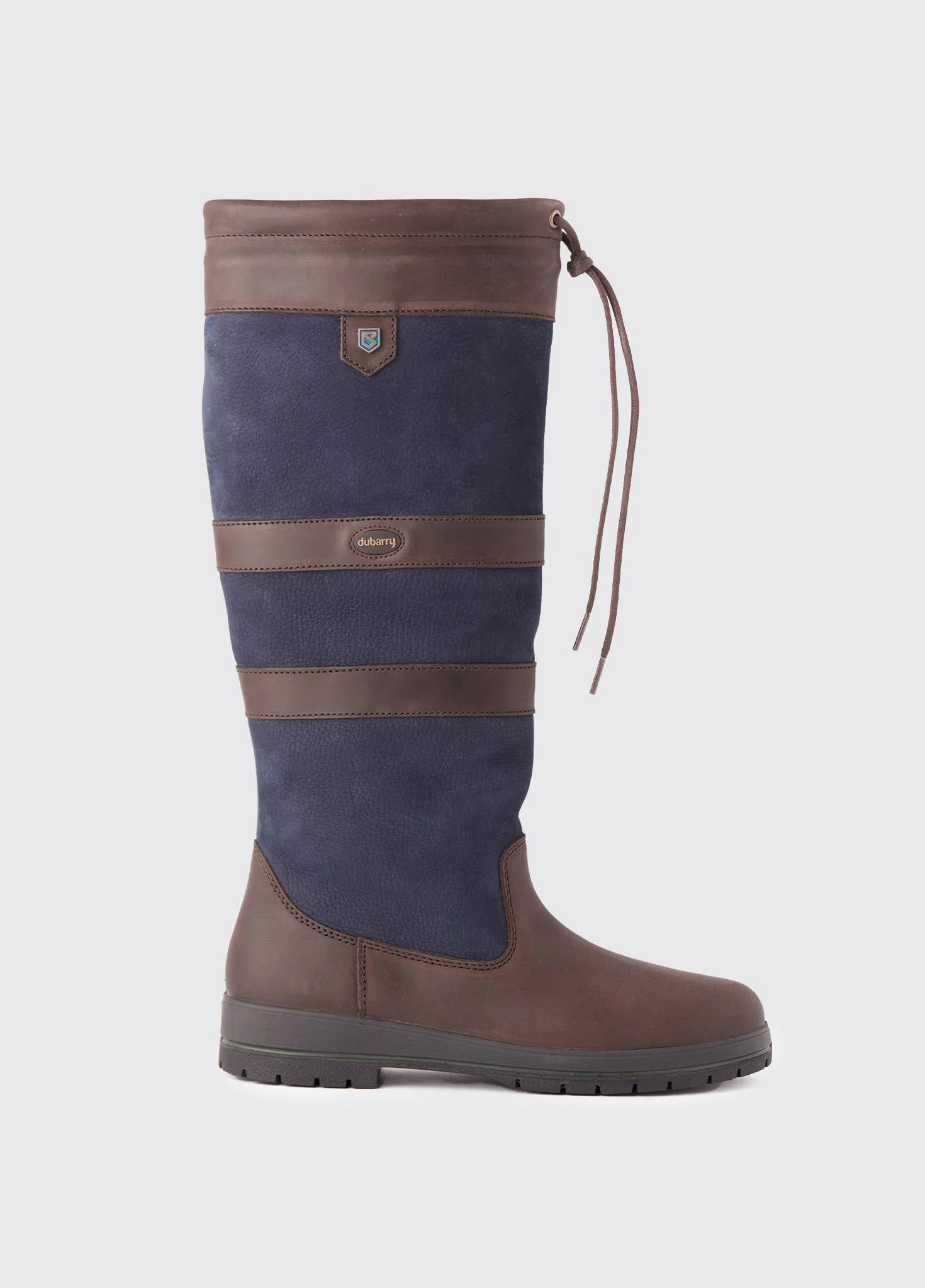 Galway Ladies Country Boot - Navy/Brown - Image 5