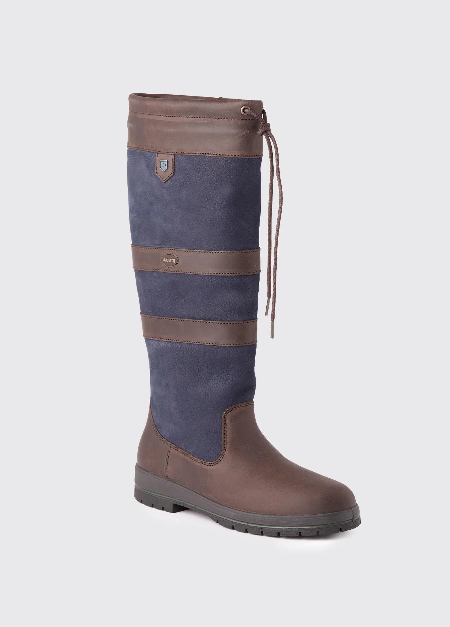 Galway Ladies Country Boot - Navy/Brown - Image 6