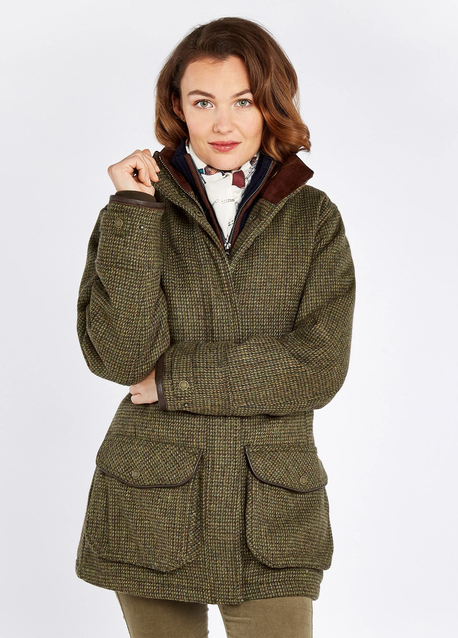 Ballynahinch Ladies' Tweed Field Coat - Heath - Image 4