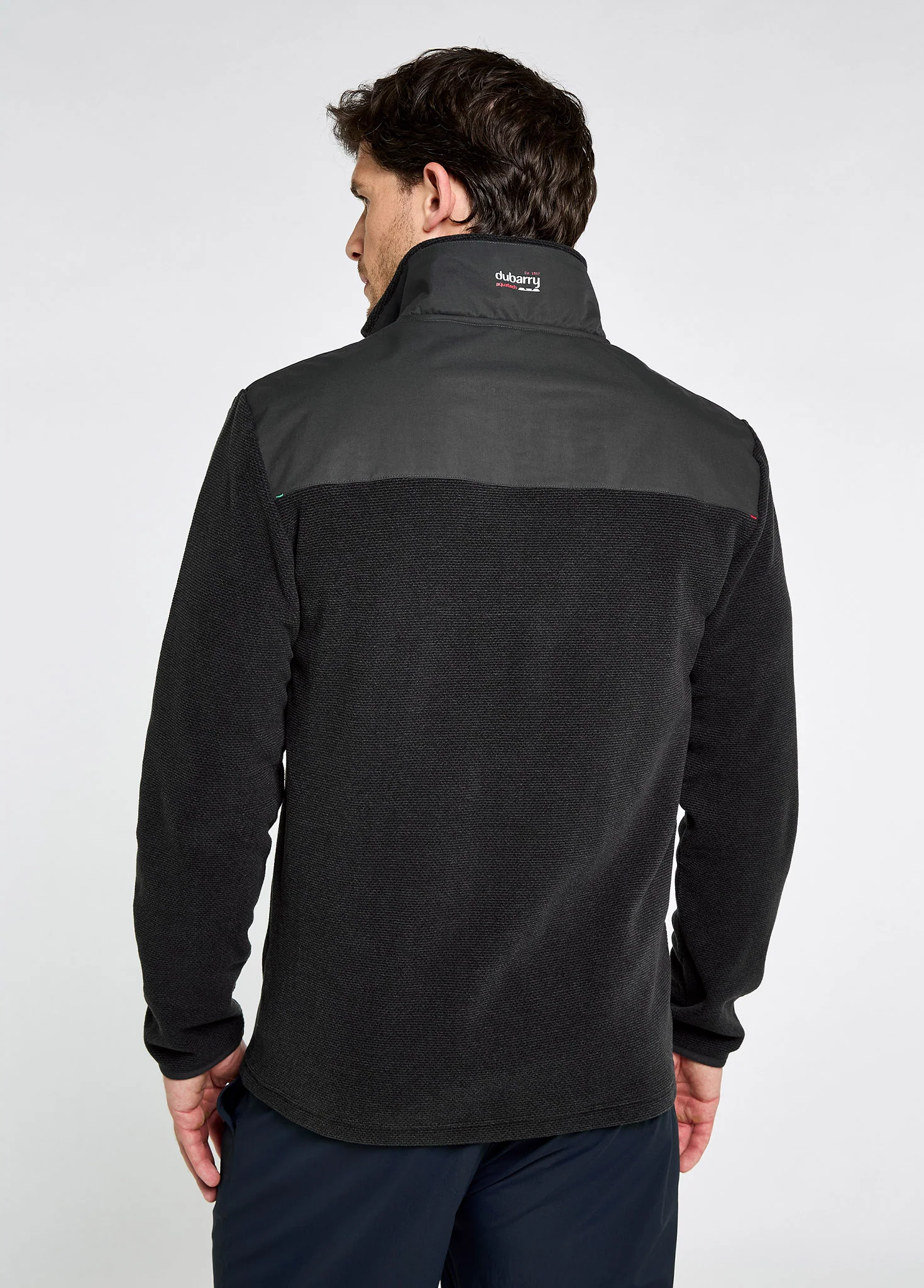 Lucia Men's Fleece Woven Combo Jacket - Graphite - Image 4