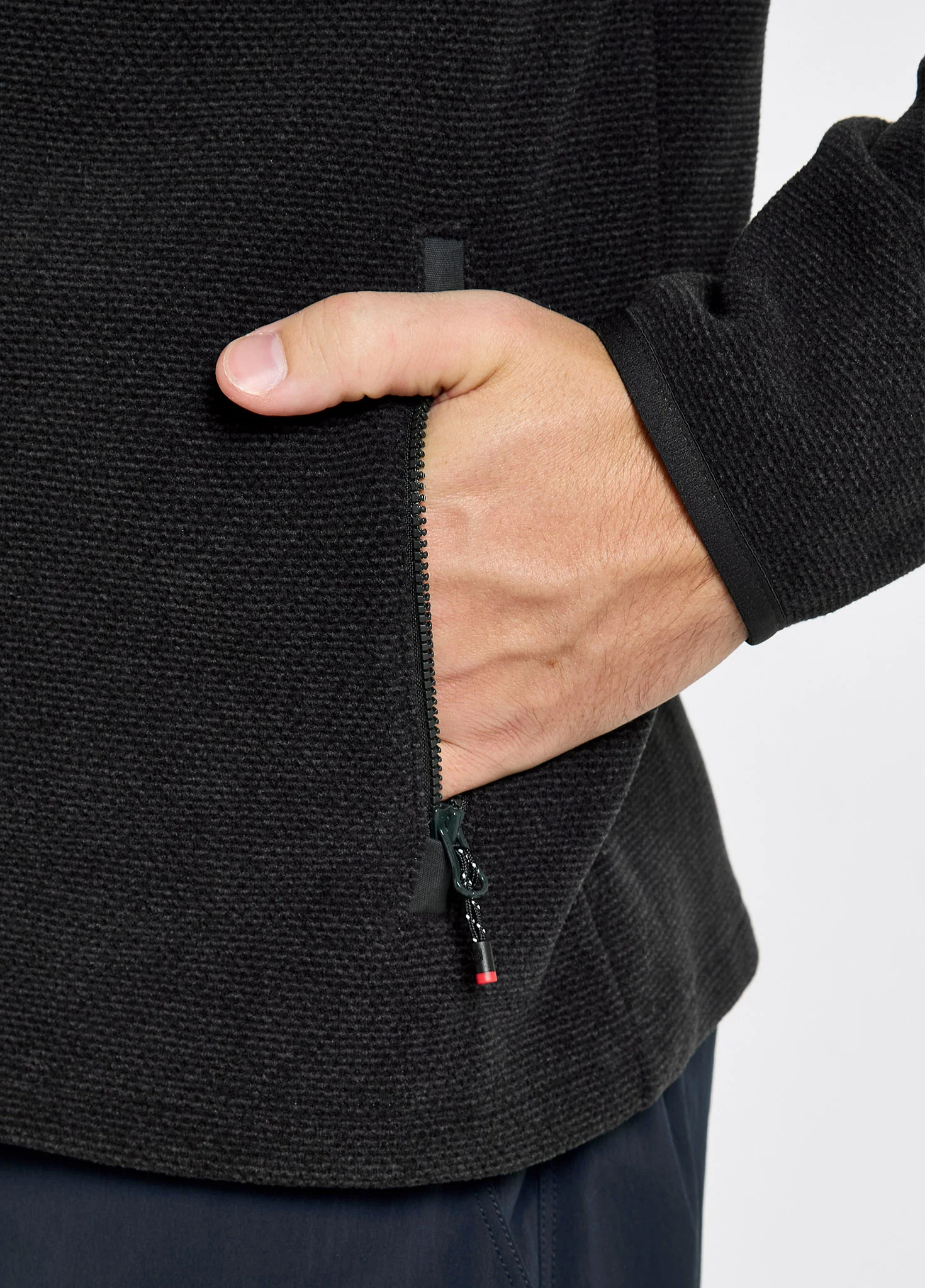Lucia Men's Fleece Woven Combo Jacket - Graphite - Image 5