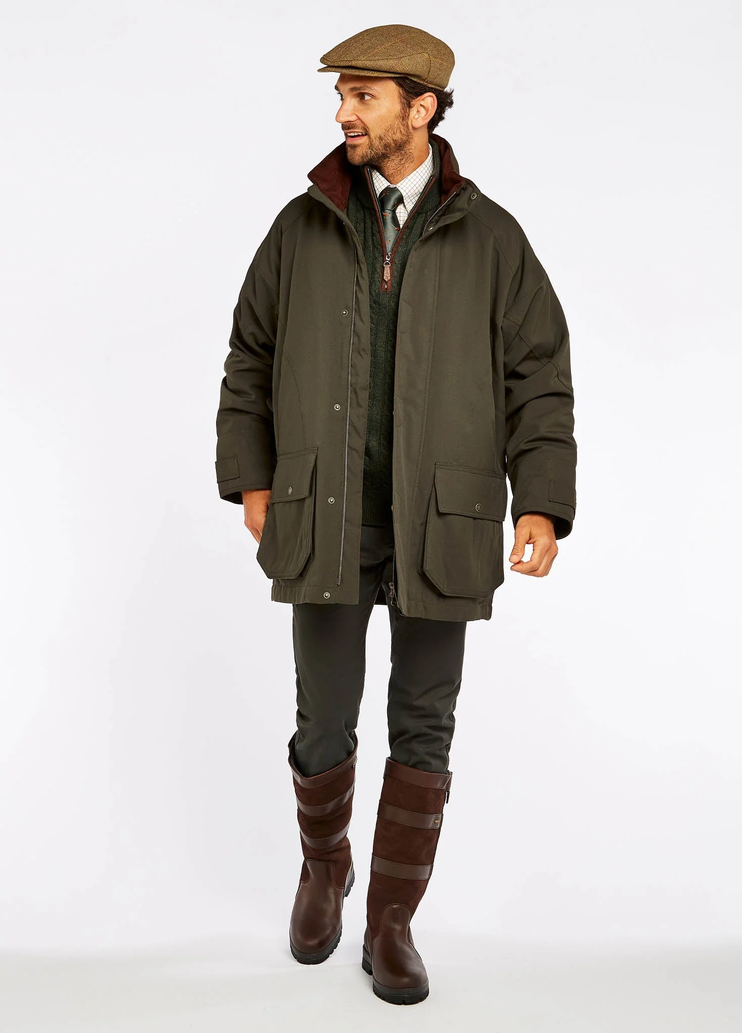 Rosleague Men's Field Coat - Ivy - Image 3