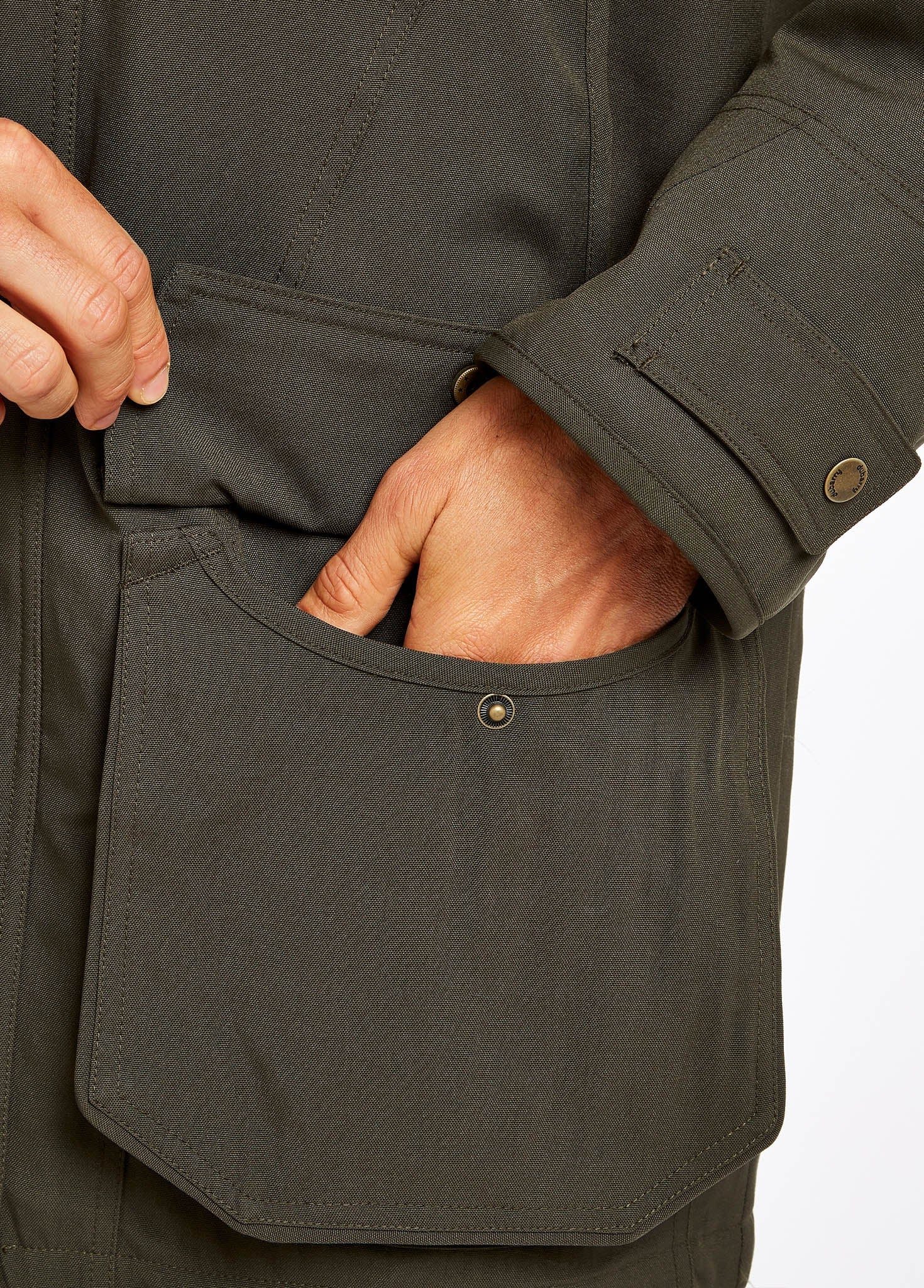 Rosleague Men's Field Coat - Ivy - Image 8